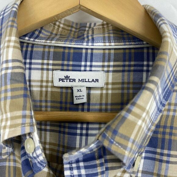 Peter Millar Crown Shirt Plaid Mount Pearl - Picture 3 of 8